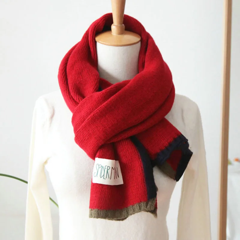 Зимний женский шарф, плотный шерстяной роскошный шарф, кашемировый вязаный шарф из пашмины, шарфы для дам, детский шарф, длинный шарф
