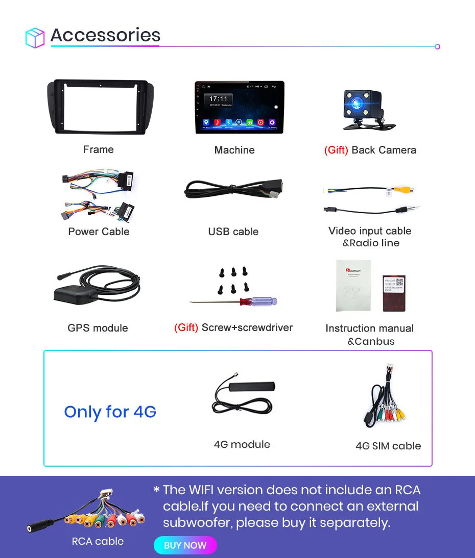 Junsun V1 Android 10.0 AI Voice Control Car Radio Multimidia