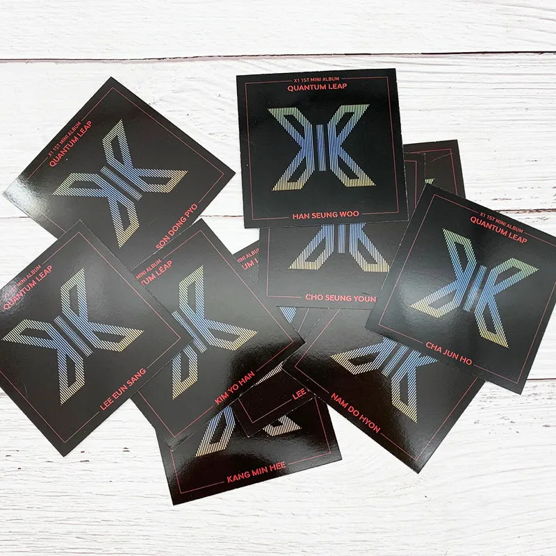 11 шт./компл. Youpop KPOP X1 QUANTUM LEAP открытки в альбом концертные черно-белые самодельные бумажные фото карты фотокарты GU129