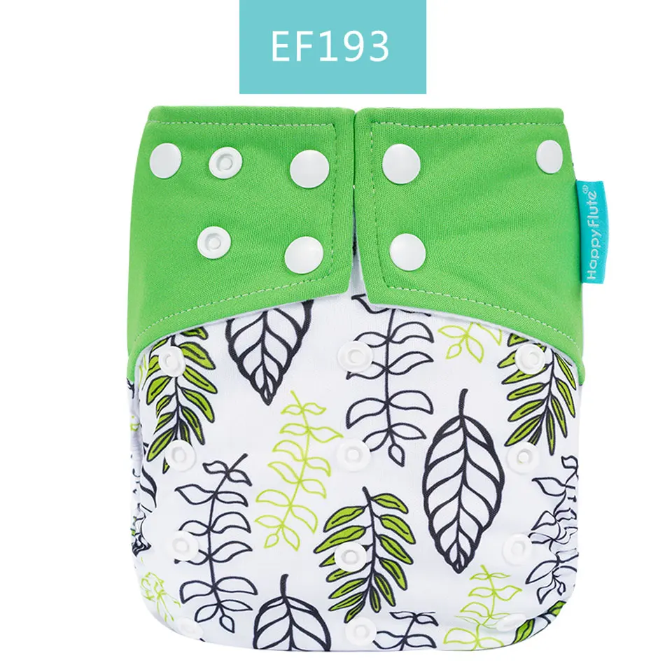 HappyFlute тканевый подгузник внутренняя ткань замша детские пеленки водонепроницаемые и многоразовые пеленки двойные гусиные наборы - Цвет: EF193