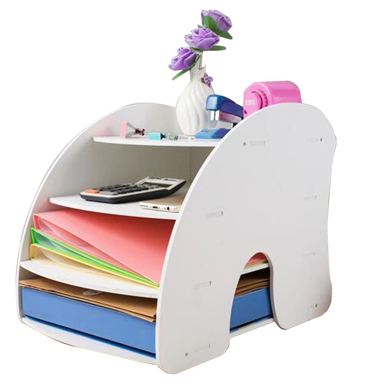 

Document Trays 4 Layers DIY Paper Tray For File Paper Stand Letter Sorter Storage Organiser Home Office School Business Supplies
