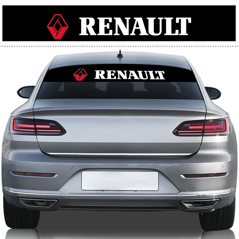 

1pcs Car Front Back Window Reflective Sticker For Renault Megane 2 3 Duster Logan Clio Laguna 2 Captur Auto Accessories Goods