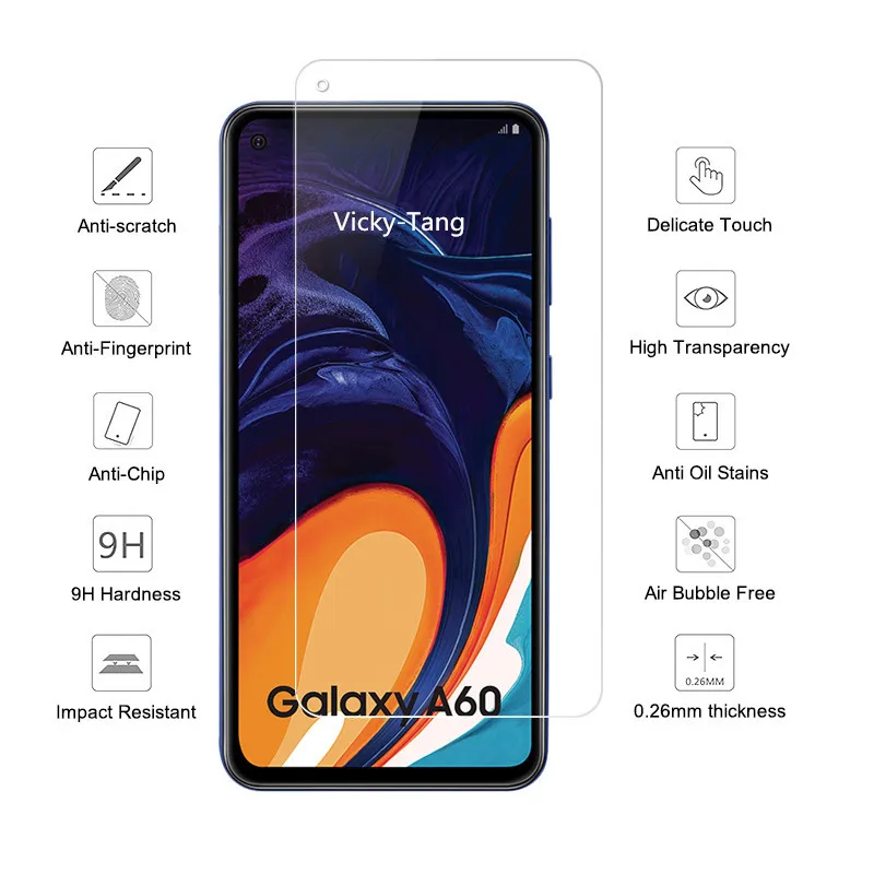 9h 2.5d Премиум высококачественное стекло для samsung Galaxy A60 2019 протектор экрана