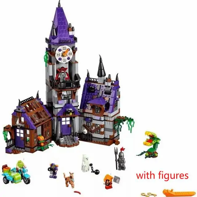 Scooby Doo Mystery Mansion Строительные кирпичи развивающие игрушки для детей Совместимые фигурки 75904 подарочные модельные игрушки - Цвет: Дерево