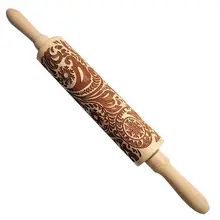 Инновационные деревянные узорчатые Скалки прессования печенья выпечки кухни тиснение скалки