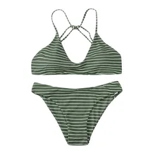 JAYCOSIN женский Полосатый Простой пляжный сексуальный купальник купальный костюм Мягкий купальник Монокини пуш-ап наборы Бикини Купальники
