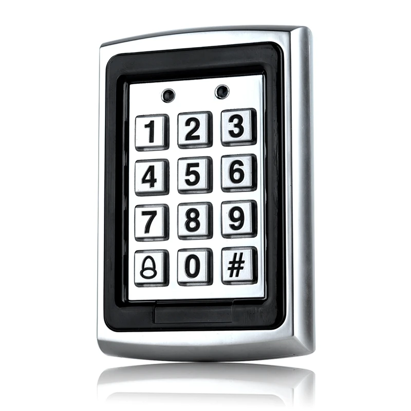 

MOOL Waterproof Metal Rfid Access Control Keypad Password 1000 Users Card Reader Keypad Key Fobs Password Access Lock Door Acces