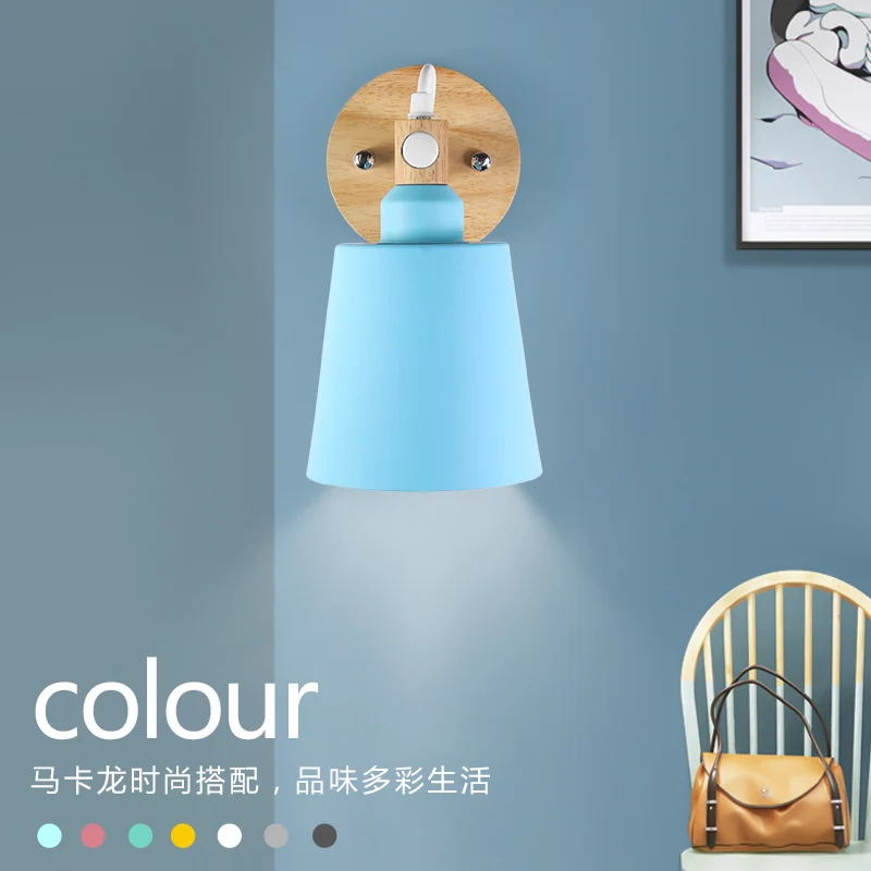 

Nordic Minimalism Gold Led Bedside Wall Lamps Concise Glass Ball Study Mirror Bathroom Light Fixtures Free Shipping