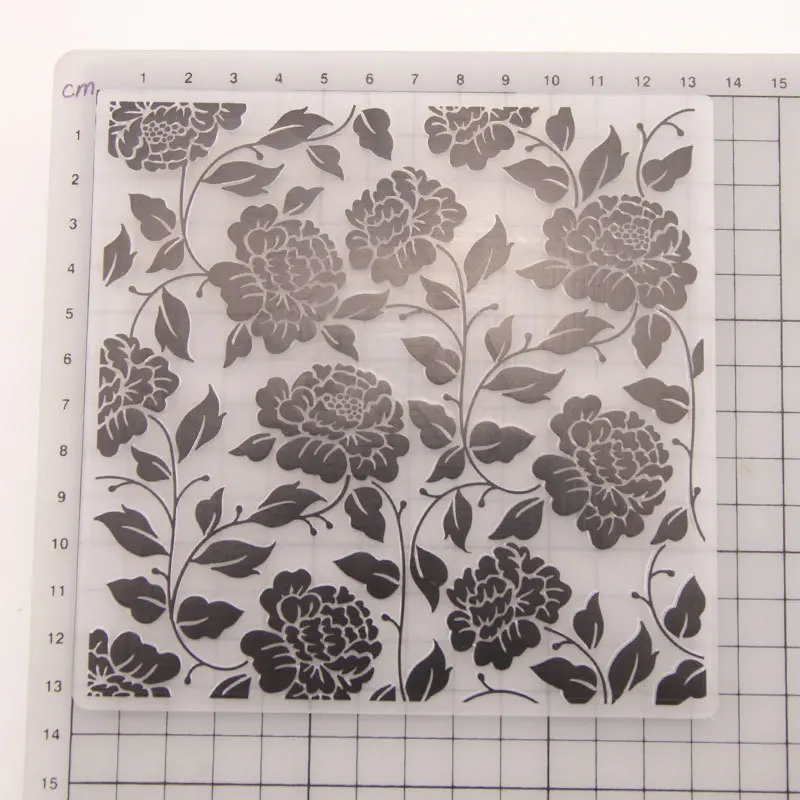 Цветущий цветок тиснение папка шаблон для скрапбукинга DIY поздравительные открытки тиснение