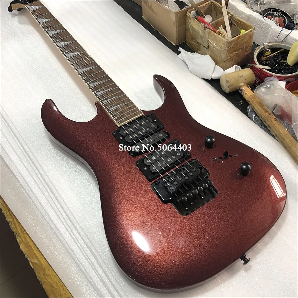 

2018New Floyd rose electric guitar,rosewood fingerboard has triangular inlays,Real photo displa!free shipping!