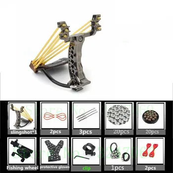 

Powerful Catapult Fishing Slingshot with Arrow laser slingshot Powerful Fishing Catapult Silver Hunting Slingshot For Men 2019