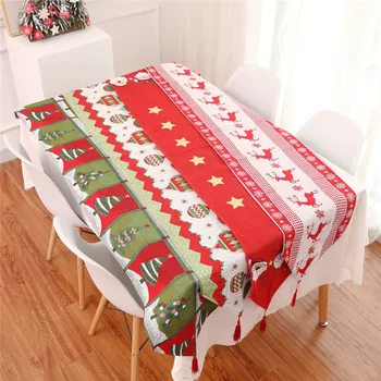 

Creative Christmas Decorations Christmas Table Flag Yarn Dyed Jacquard Tablecloth Hot Sale Table Table Flag