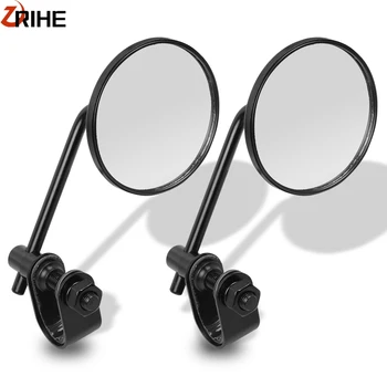 

Billet Aluminum Motorcycle Side Rear View Mirrors Motorbike Rearview Mirror Moto Handlebar End Back mirrors FOR HANDA YAMAHA ATV