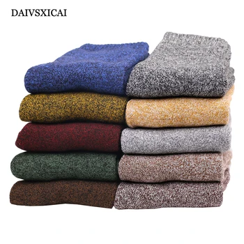 

3Pairs/lot=6pieces Terry Cotton Socks Fashion Mens Autumn Winter Thick Celebrity Warm Socks Warm Male