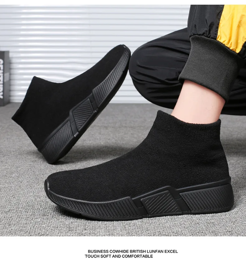 Winter Men New Boots Thick Pile Warm Snow Boots for Men Sneakers Fashion Man Boots Men's Outdoor Shoes Plus Large Size 40-47