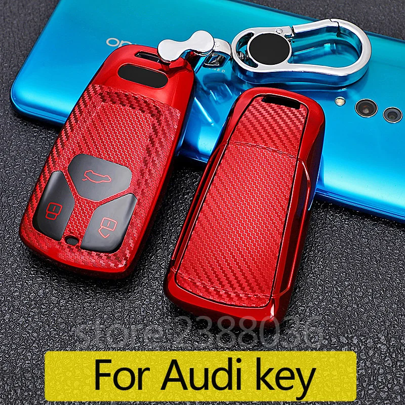 1x Car Key Cover for Audi A4 A5 A6 A7 A8 Q5 Q7 S4 S5 RS4 3 Button Smart Premium Soft TPU Protective Fob | Автомобили и мотоциклы