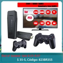 Video Game Consoles 4K HD 2.4G Wireless 10000 Games 64GB Retro Mini Classic Gaming Gamepads TV Family Controller For PS1/GBA/MD