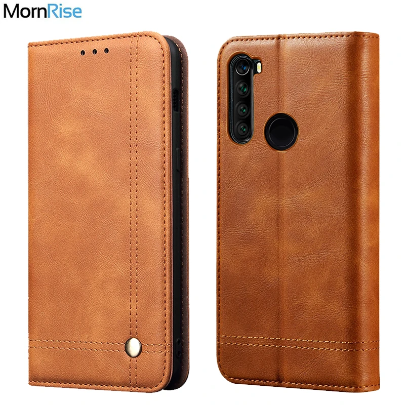 

New Vintage Leather Flip Cover For XiaoMI RedMi Note 8T / 8A Wallet Case Card Stand Magnet Book Cover Luxury Casual Phone Fundas