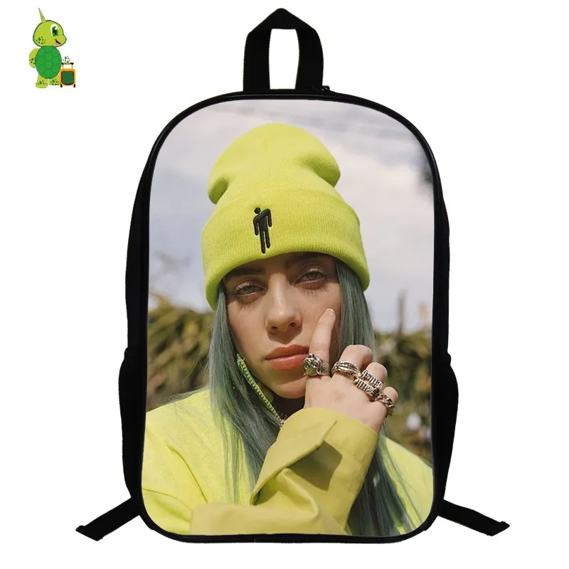 Billie Eilish рюкзак хип-хоп школьные сумки для подростков мальчиков и девочек 14,5 дюймов женский рюкзак для ноутбука дорожная сумка через плечо - Color: 15