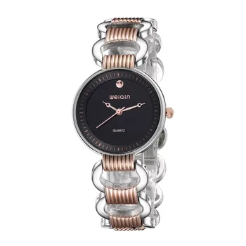 

New Brand Fashion Luxury Rose Gold Women's Watch Stainless Steel Hollow Strap Waterproof Quartz Women's Watch Relogio Feminino