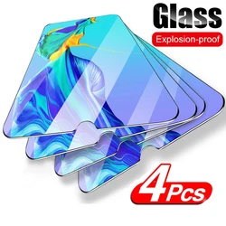 4Pcs Full Tempered Protective Glass For Huawei P30 P20 P40 lite P Smart 2019 Z Screen Protector For Huawei Mate 10 20 lite Glass