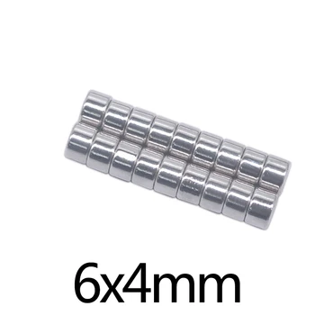 

50/100/200pcs 6x4 mm Mini Small circular Magnets 6mmx4mm Fridge N35 Neodymium Magnet Dia 6x4mm Permanent NdFeB Magnets 6*4