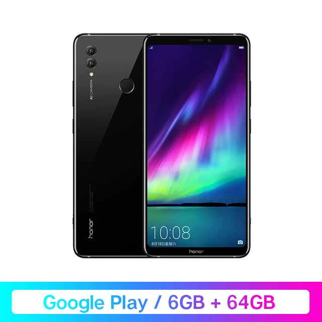 6G 64G Black Смартфон Google Play Honor Note 10, Восьмиядерный процессор Kirin 970, 5000 мАч, 24 МП, 160 МП, две sim-карты, 6,95 дюймов, мобильный телефон на Android 8,1 - Цвет: 6G 64G Black