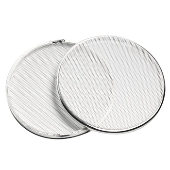 

2PCS 4/5/6.5 INCH Speaker Mesh Cover Grille Subwoofer Car Audio Decorative Circle Metal Mesh Enclosure Net Anti Dust
