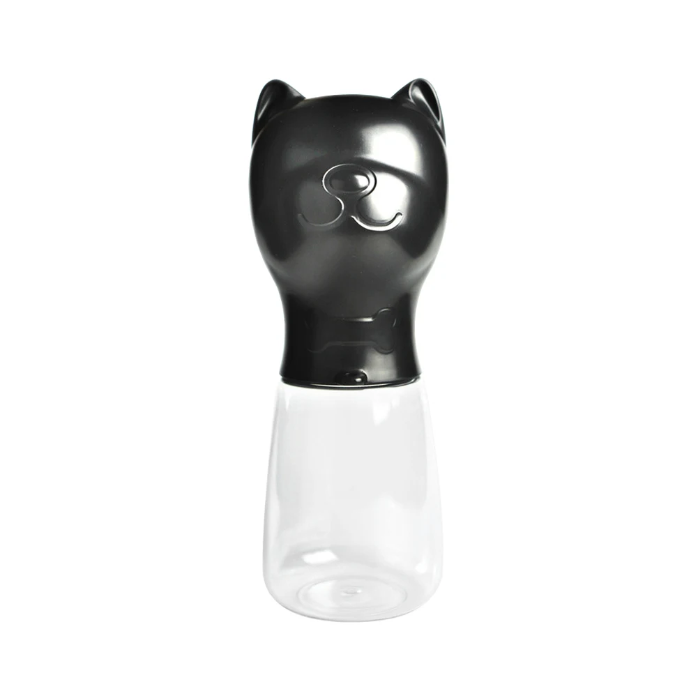 480ML Black Собачья бутылка для воды, собачка с защитой от утечки, питатель питьевой воды для собак на открытом воздухе, дорожная бутылка для воды, миска для воды для собак, товары для домашних животных - Цвет: 480ML Black