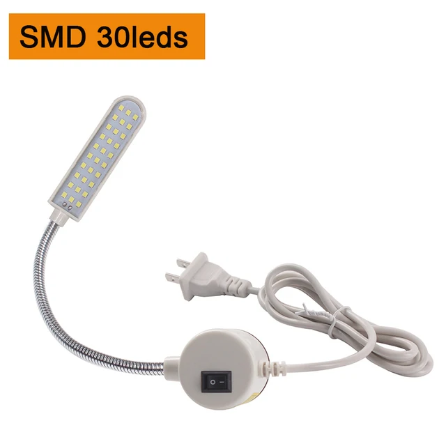 Super Bright LED Sewing Machine Light 10/20/30 LED Multifunctional Gooseneck Work Lamp for Lathes,Drill Presses,Workbenches SMD 2835 30leds