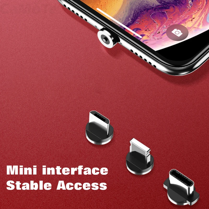 Магнитный кабель Micro USB для iPhone xs Samsung A50 Android быстрая зарядка Type C зарядный провод