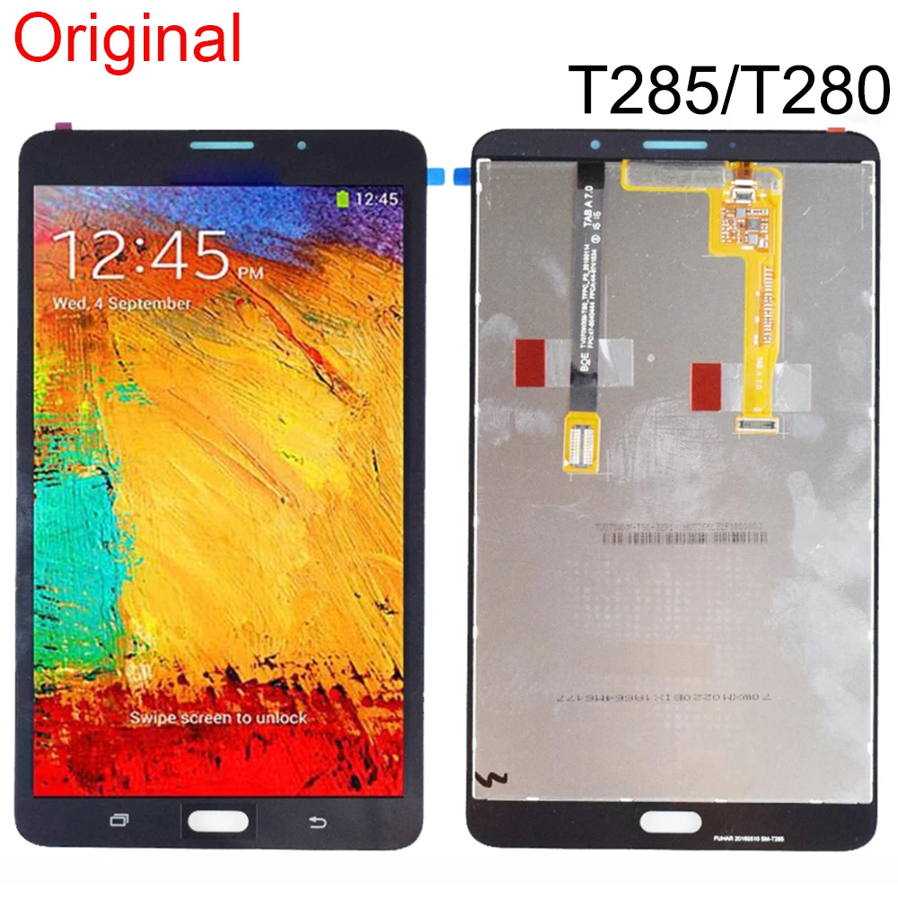 100% Оригинальный ЖК-дисплей для Samsung Galaxy Tab A 7 0 T280 T285 сенсорный экран Замена