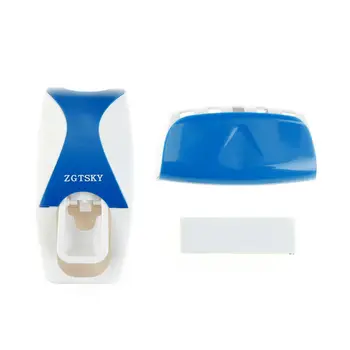 

1Set Plastic Automatic Toothpaste Dispenser Toothbrush Holder Wall Mount Rack Toothpaste Squeezers Bathroom Products 5colors