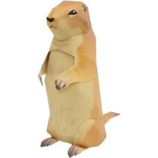 

Prairie Dog 3D Paper Model DIY Cartoon Three-dimensional Animal Paper Mold Kindergarten Handmade Children Adults Educational Toy