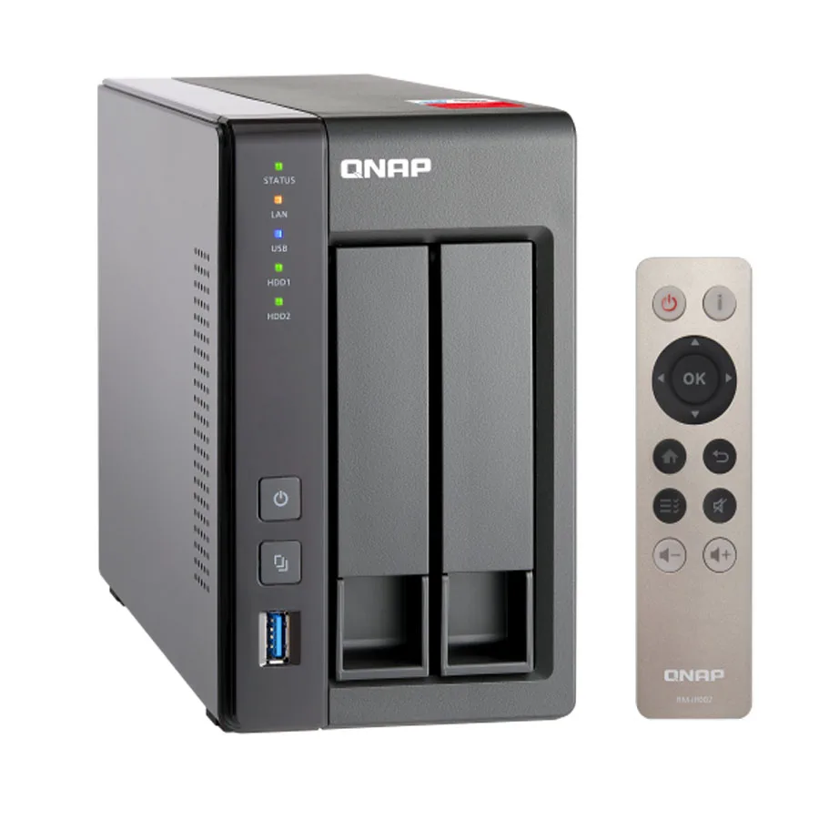 QNAP nas TS-251+ 2-bay diskless nas, nas сервер nfs Сетевое хранилище Облачное хранилище, 2 года гарантии