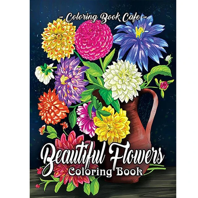 Floral Coloring Books Flower Designs for Adults Relaxation: An Adult