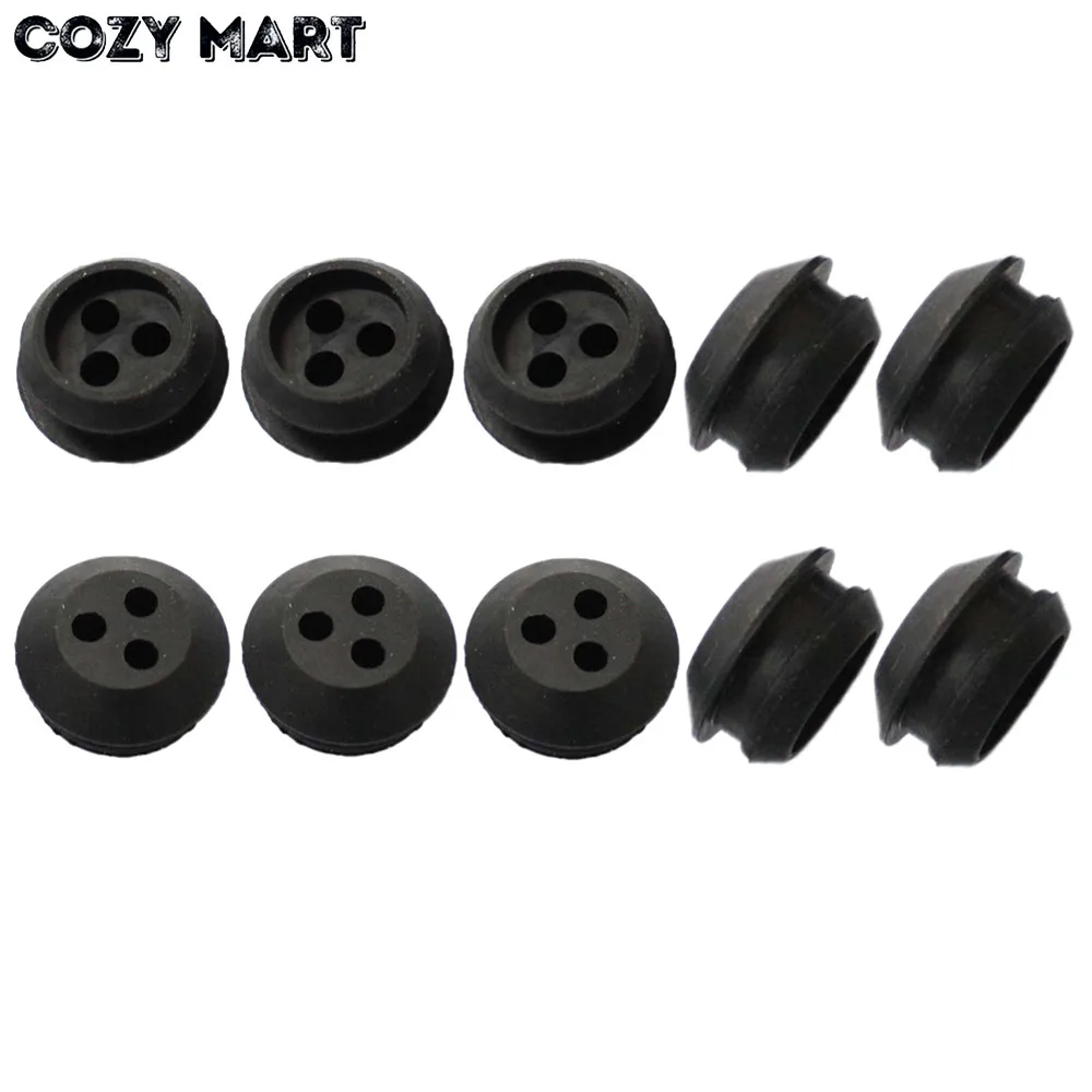10 Pcs 3 Hole 20mm Rubber Grommet For String Craftsman Trimmer Lawn mower Chainsaw Blowers Brush Cutter Fuel Tank | Инструменты