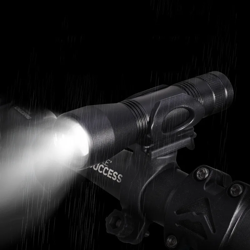 

LED Waterproof Bicycle Light Adjustable Focal Length USB Recharging 5 Mode Night Riding Mountaib Bike Safety Front Flashlight