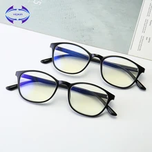 VCKA TR90 очки против голубого излучения чтение пресбиопии модные оправой, прозрачные линзы добавить+ 1,00~+ 4,00 очки