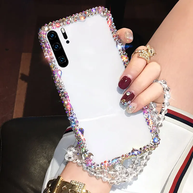 Алмазные Стразы чехол для honor30s 20i 10i 9x9s 8x 8c v30 Pro ремешок huaweiY9Prime2019 Y6 Y7 2019 Y5P Y8P 2020 Y9S |