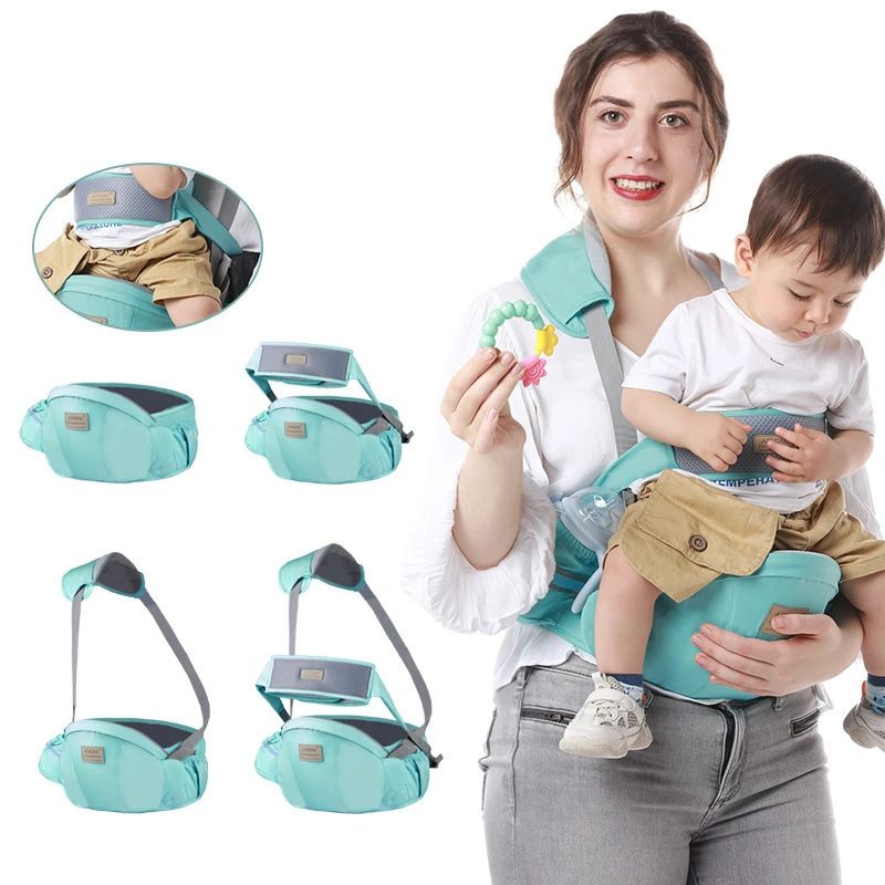 

Solid Portabebe Baby Carrier Waist Stool Baby Carrier Child Hip Seat Tool Baby Holder Labor-saving And Safe Baby Carrier LB348
