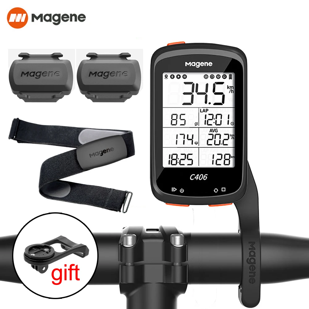 Велокомпьютер Magene C406 циклокомпьютер GPS спидометр водонепроницаемый Bluetooth для