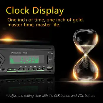 

Car Radio Stereo Player Bluetooth Phone AUX-IN MP3 FM/USB/1 Din/remote control 12V Audio Sale Auto New I3L1