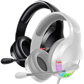 

Surround Stereo Headphone Wired Gaming Headset Earphone Over-Ear Headphones With Mic Volume Knot For Desktop Dropshipping New