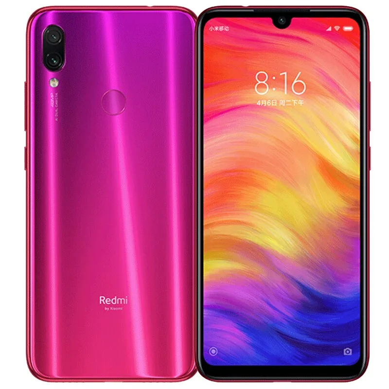 Redmi Note7 Smartphone Android Cellphone 10W Fast Charge 48MP Snapdragon 660AIE 6.3 Inches Face/Fingerprint Recognition 4000mAh