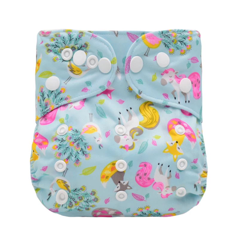 

[Mumsbest] GET10PCS FREE Charcoal Insert Washable PocketCloth Diaper Adjustable Nappy Reusable Cloth Diapers Available 0-2years