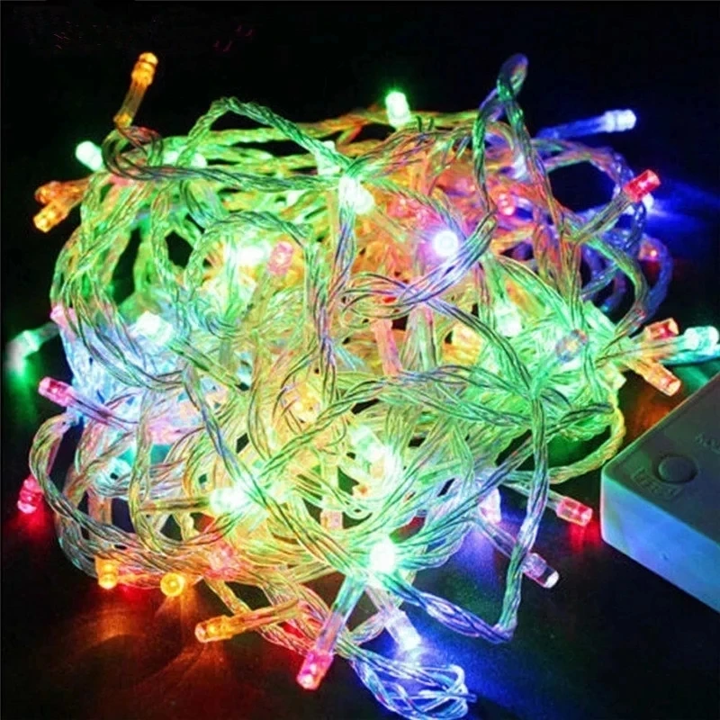 110V 220V 10M 100 Led String Garland Christmas Tree Chain Fairy Light  Waterproof Home Garden Party Outdoor Holiday Decoration