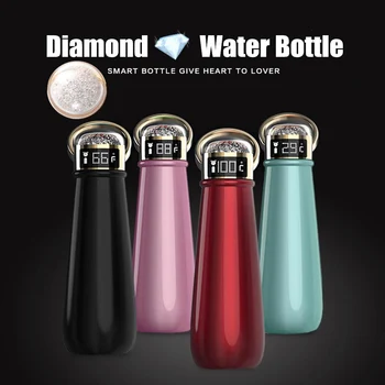 

LED Reminding Travel Heating Thermo Termos Bottle LED Digital Stainless Steel Smart Water Bottle Thermal Vacuum Insulated Cup
