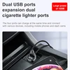 Baseus Cigarette Lighter Splitter 3 1A 100W Dual USB Car Charger Adapter for Phone Car