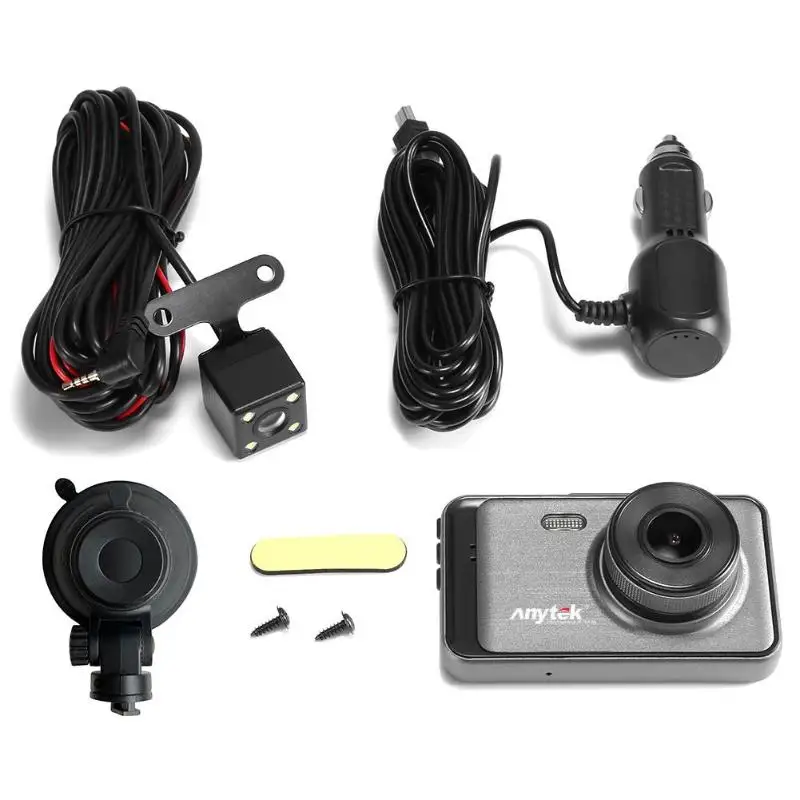Anytek X31 1080p FHD Автомобильный видеорегистратор Камера на приборной панели номерной знак спереди и сзади HD ночное видение двойная запись - Название цвета: Double recording